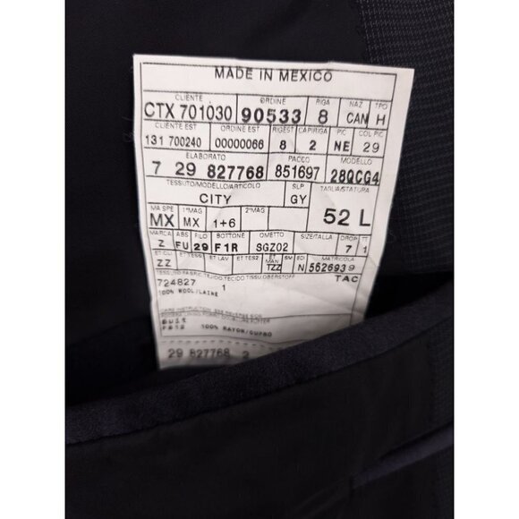 Z ZEGNA 52L 42 Long City Blazer in Black Check - Picture 12 of 12